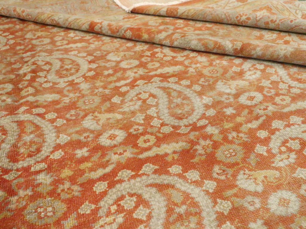 Antique Turkish Oushak Carpet, No.18569 - Staging