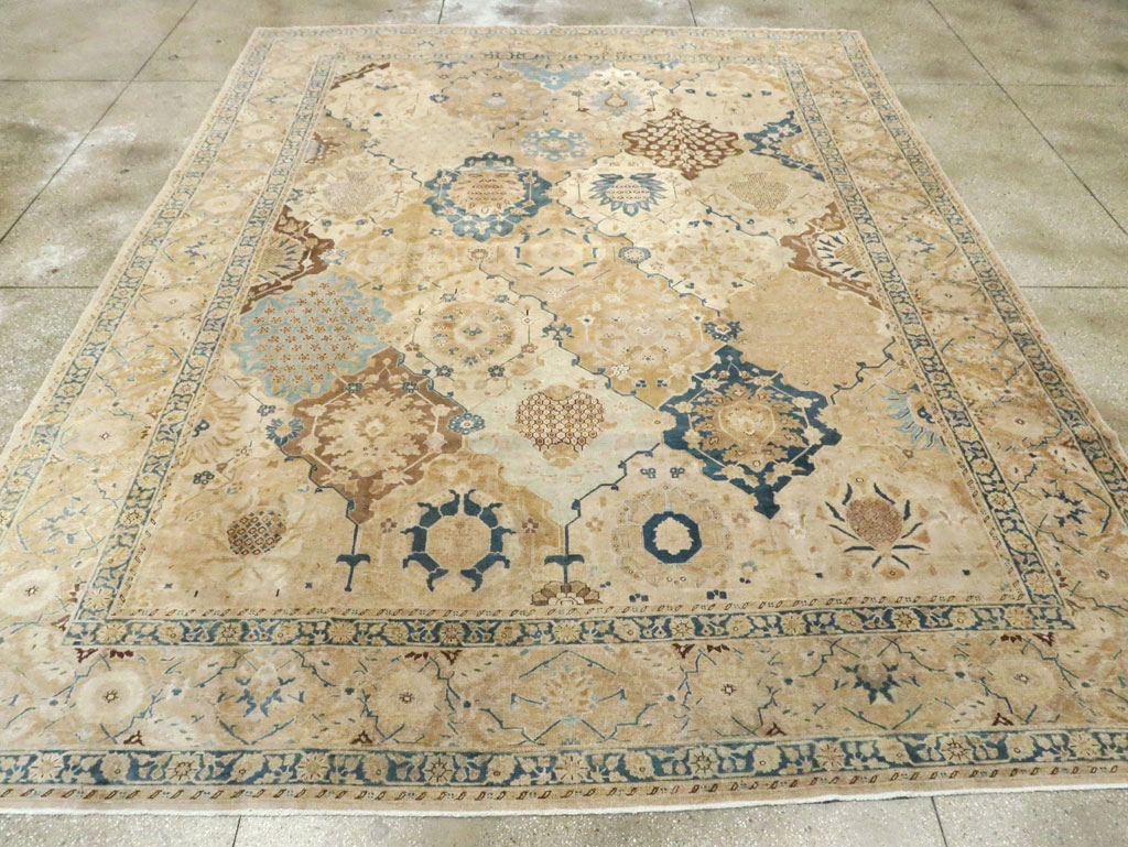 Antique Persian Tabriz Carpet, No.18571 - Staging