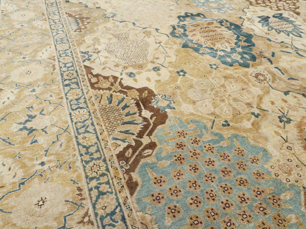 Antique Persian Tabriz Carpet, No.18571 - Staging