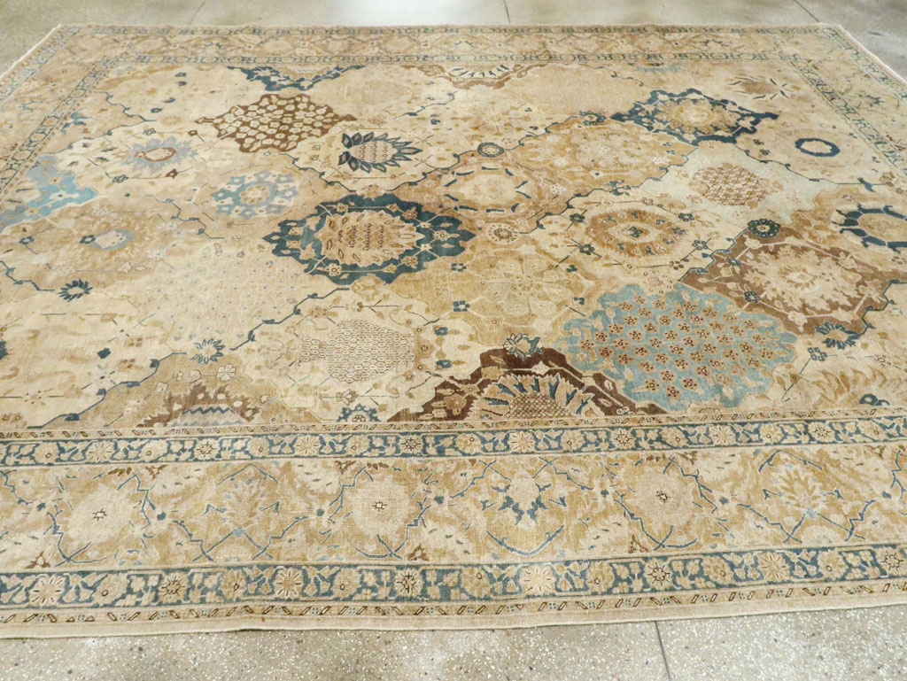 Antique Persian Tabriz Carpet, No.18571 - Staging