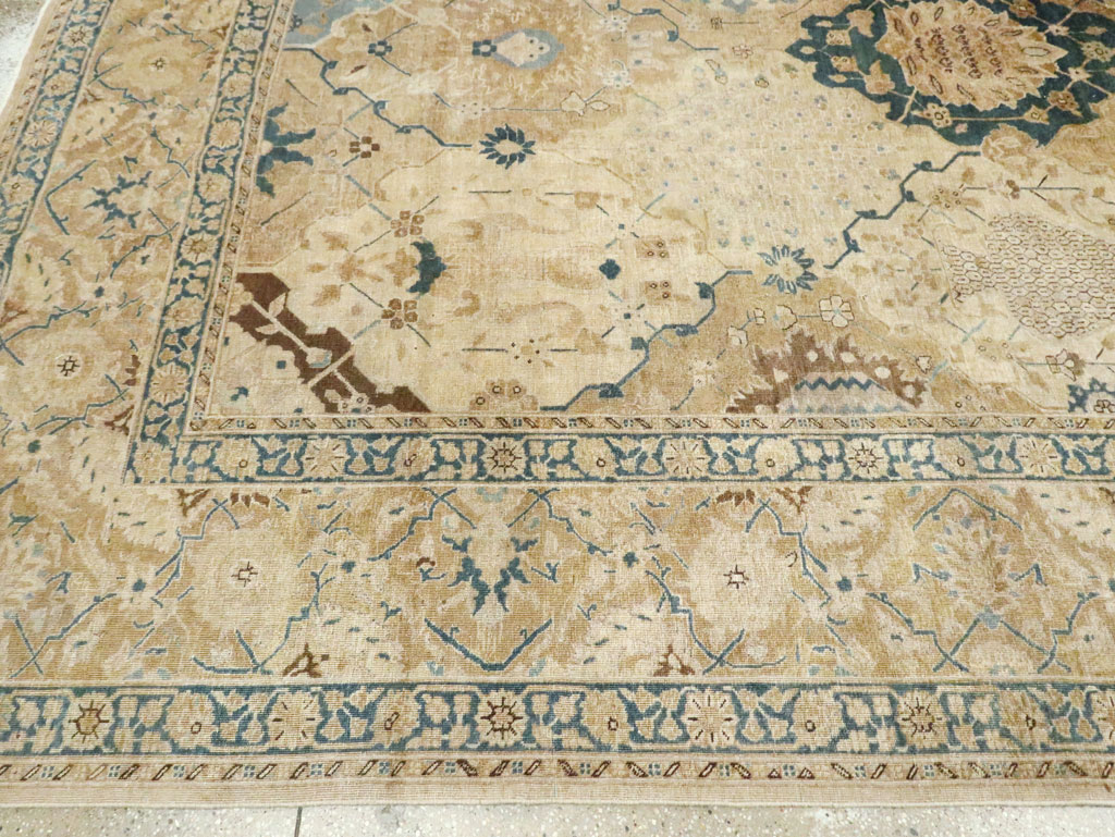 Antique Persian Tabriz Carpet, No.18571 - Staging