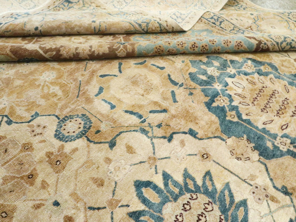 Antique Persian Tabriz Carpet, No.18571 - Staging