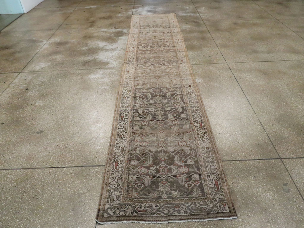 Antique Persian Malayer Runner, No.18576 - Staging