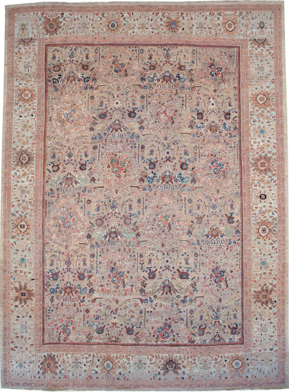 Antique Persian Mahal Carpet, No.18579 - Staging