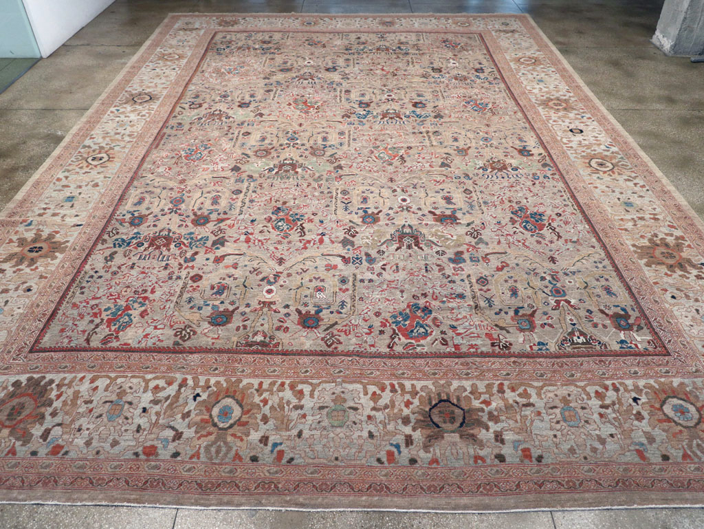 Antique Persian Mahal Carpet, No.18579 - Staging