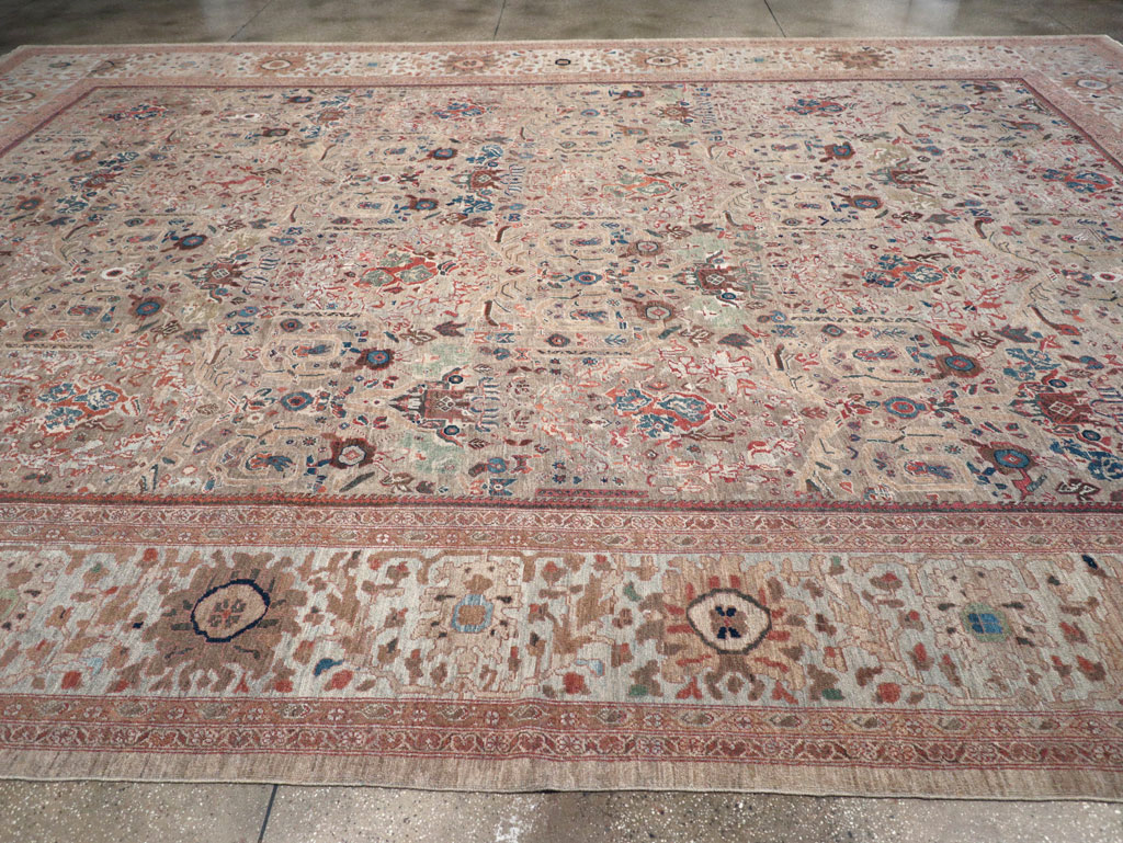Antique Persian Mahal Carpet, No.18579 - Staging