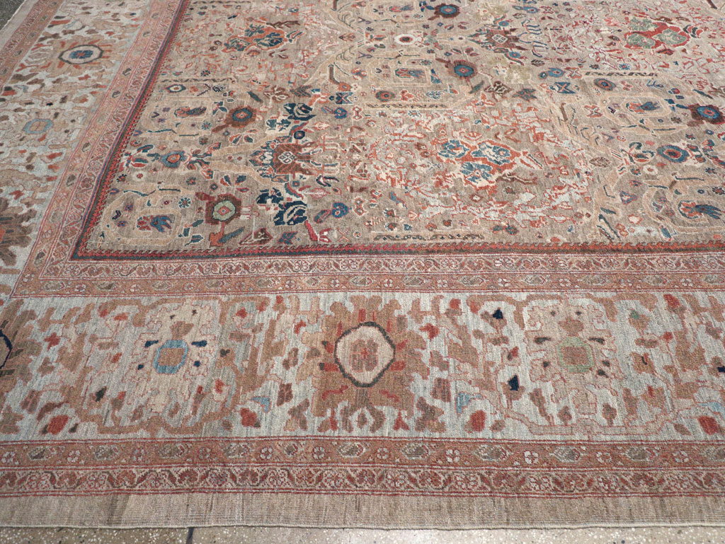 Antique Persian Mahal Carpet, No.18579 - Staging