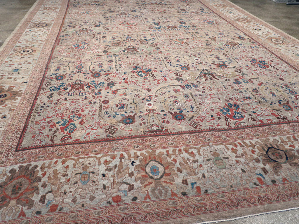 Antique Persian Mahal Carpet, No.18579 - Staging