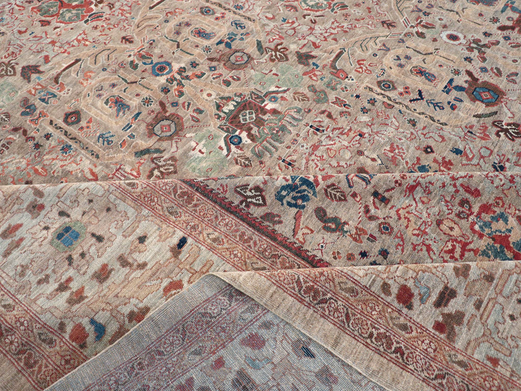 Antique Persian Mahal Carpet, No.18579 - Staging