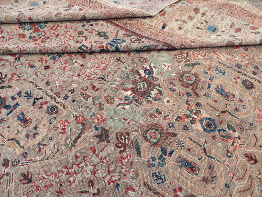 Antique Persian Mahal Carpet, No.18579 - Staging