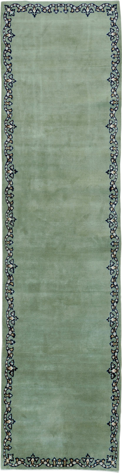 Vintage Persian Kashan Runner, No.18586 - Staging