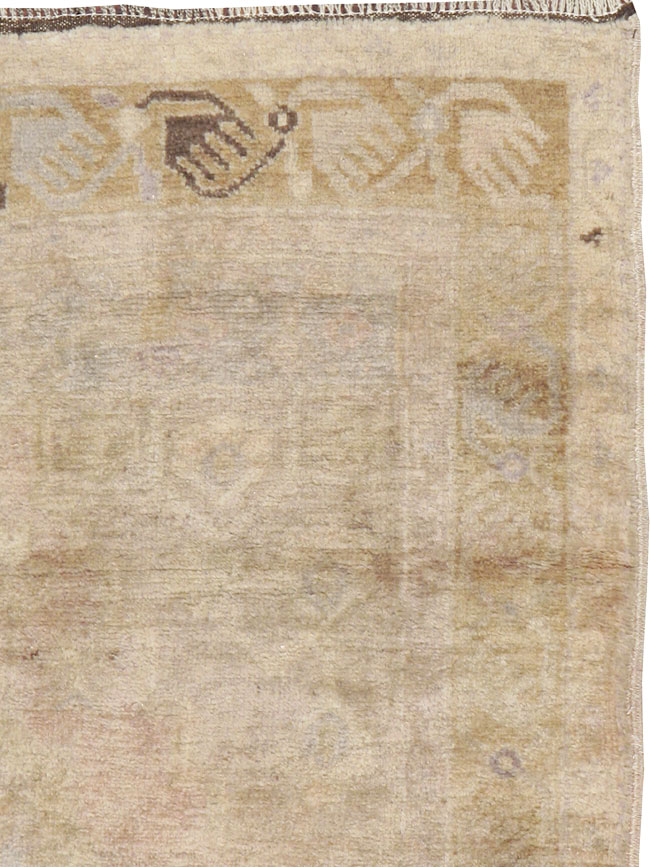 Antique Turkish Oushak Rug, No.18599 - Staging