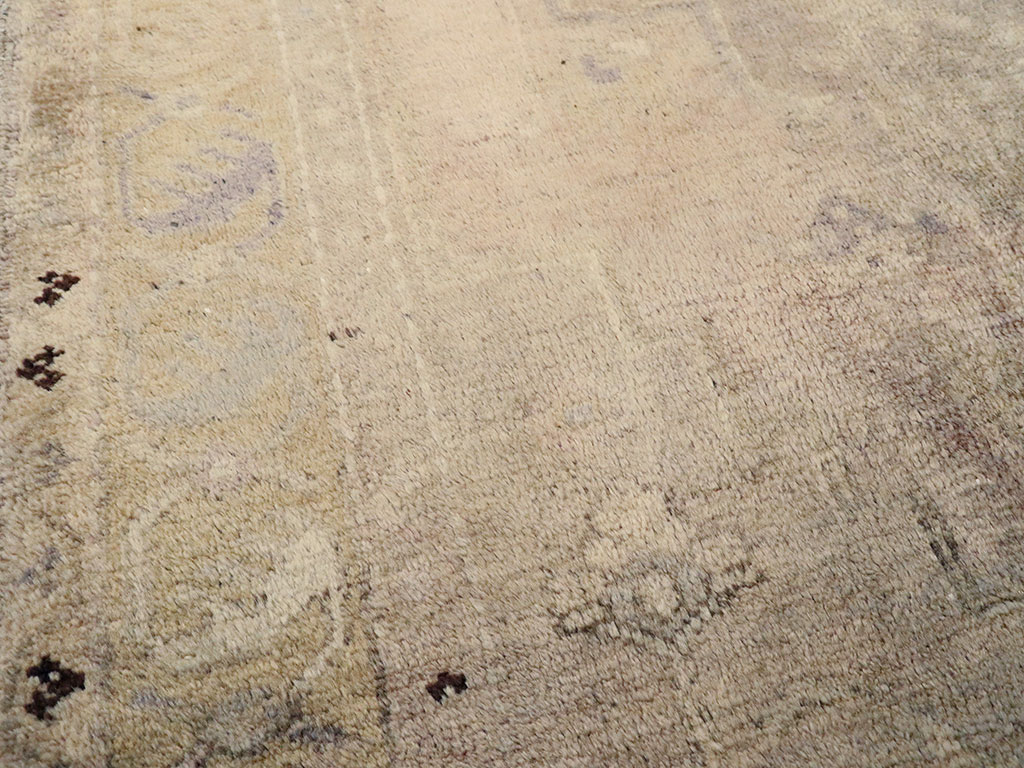 Antique Turkish Oushak Rug, No.18599 - Staging