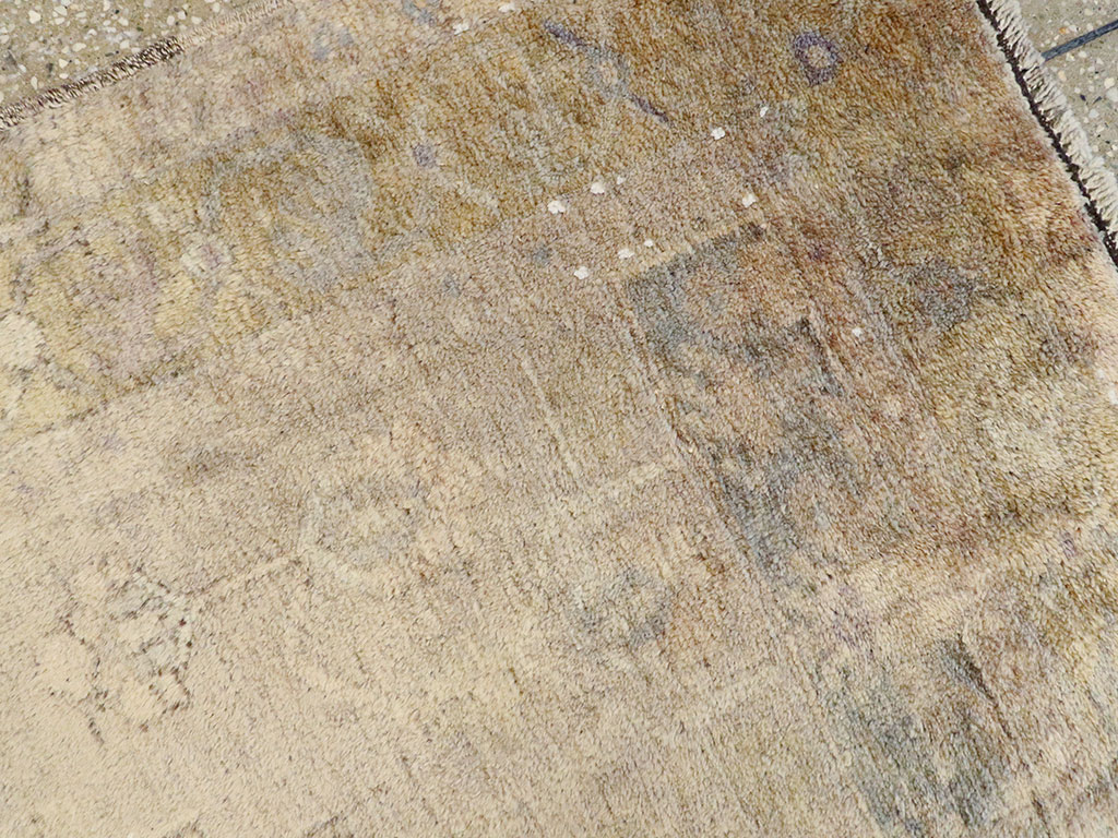 Antique Turkish Oushak Rug, No.18599 - Staging