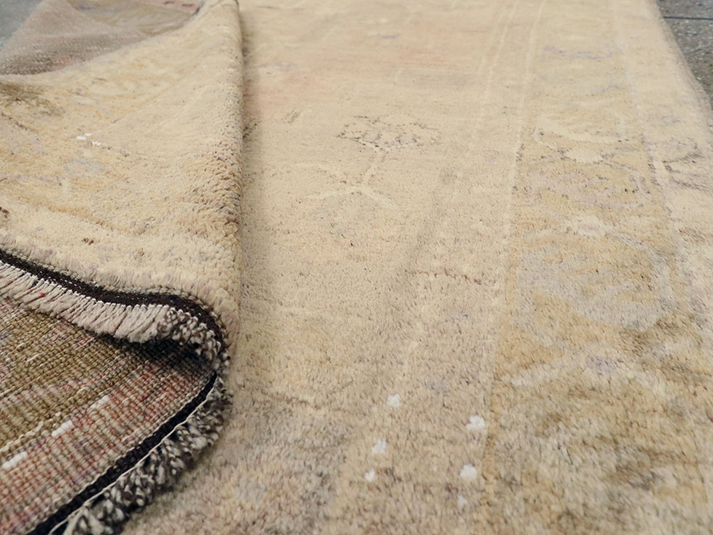 Antique Turkish Oushak Rug, No.18599 - Staging