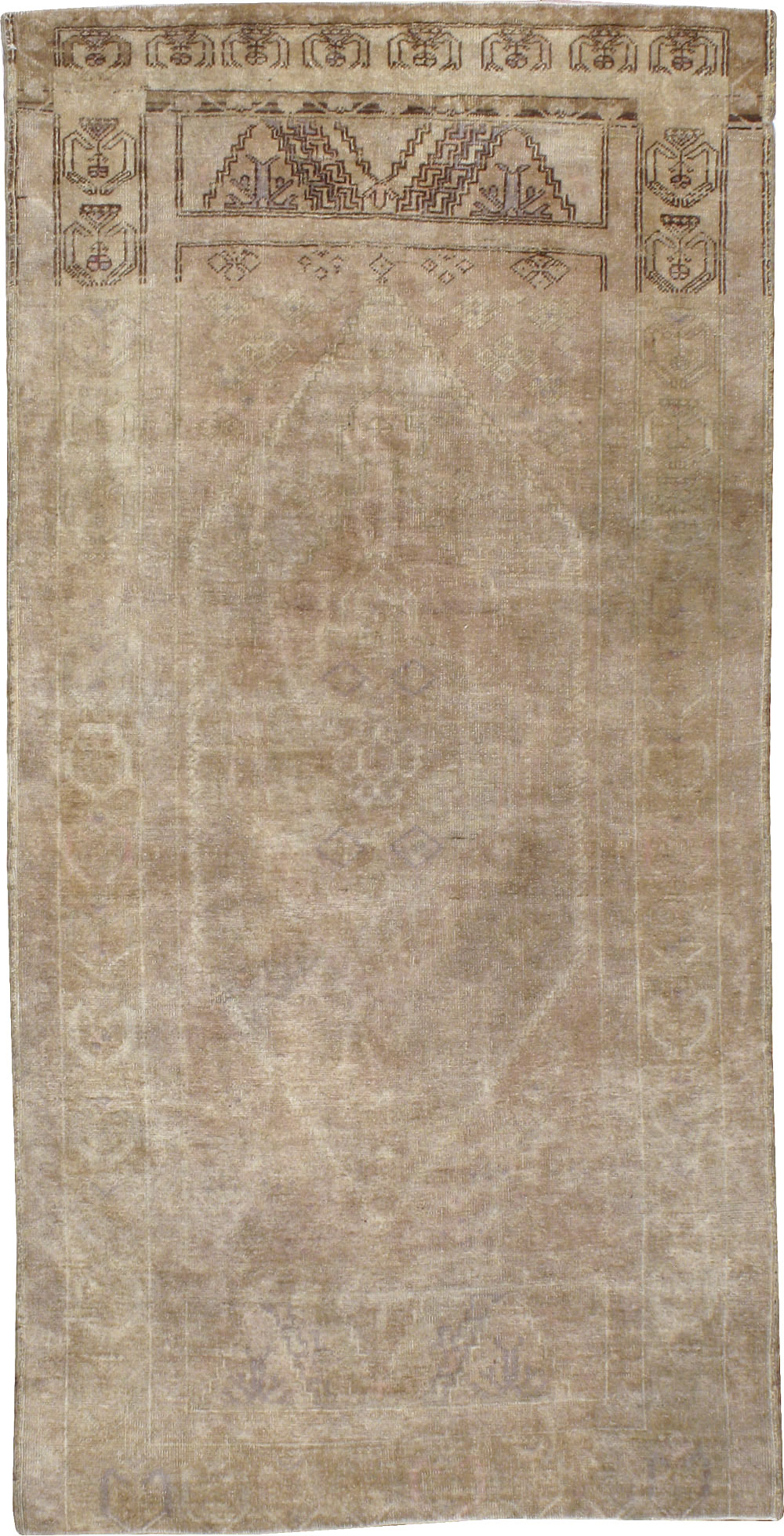 Vintage Turkish Oushak Rug, No.18602 - Staging