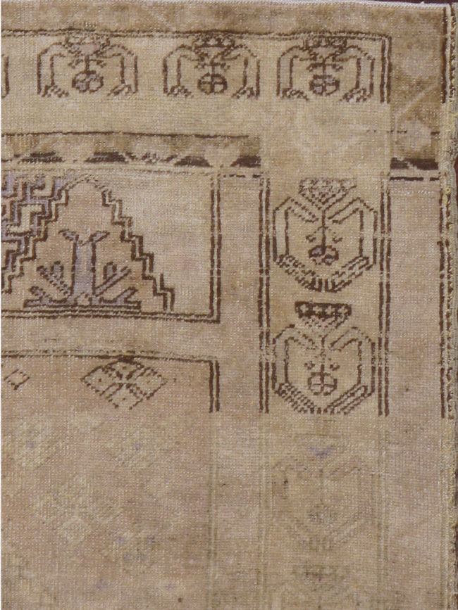 Vintage Turkish Oushak Rug, No.18602 - Staging