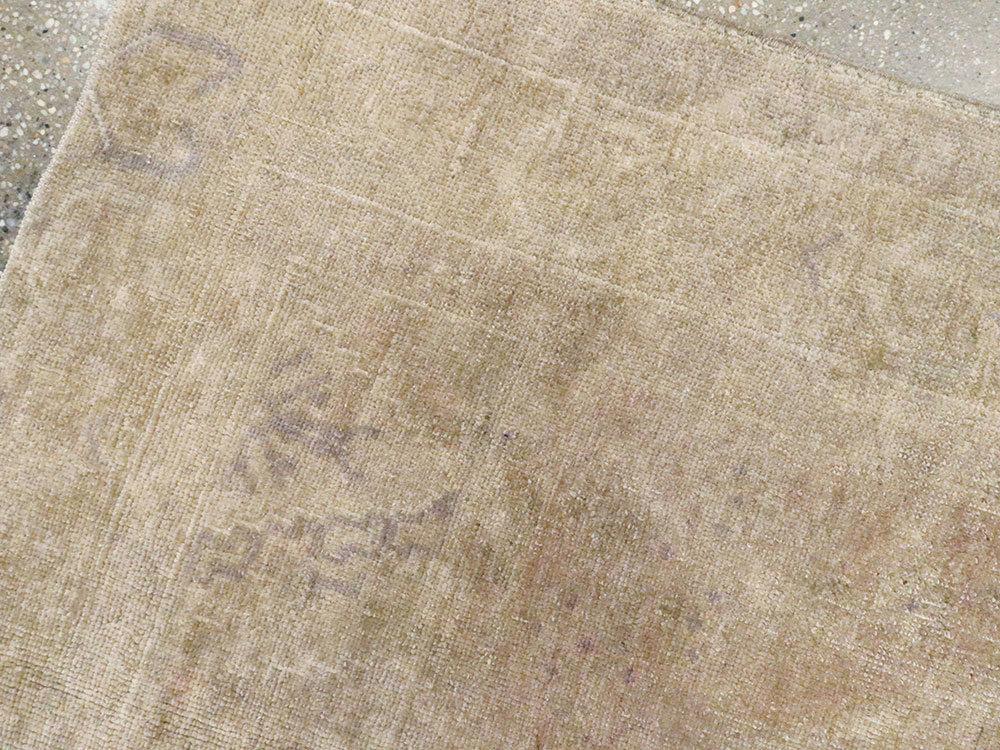 Vintage Turkish Oushak Rug, No.18602 - Staging