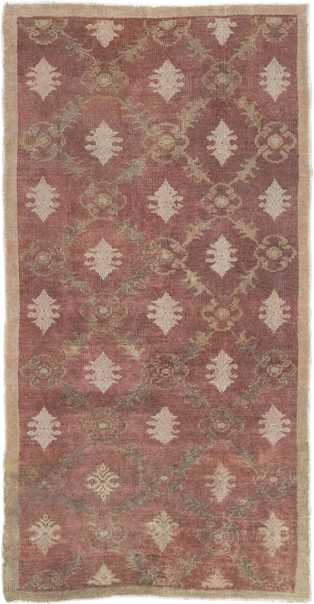 Vintage Turkish Anatolian Throw Rug, No.18618 - Staging