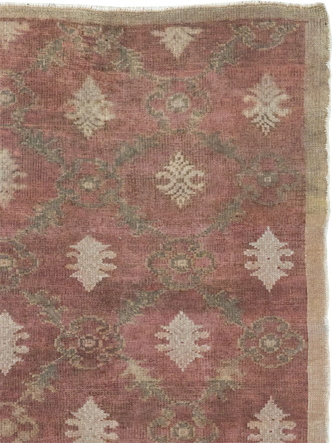 Vintage Turkish Anatolian Throw Rug, No.18618 - Staging