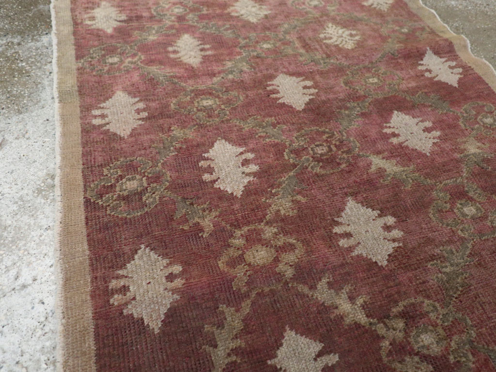 Vintage Turkish Anatolian Throw Rug, No.18618 - Staging