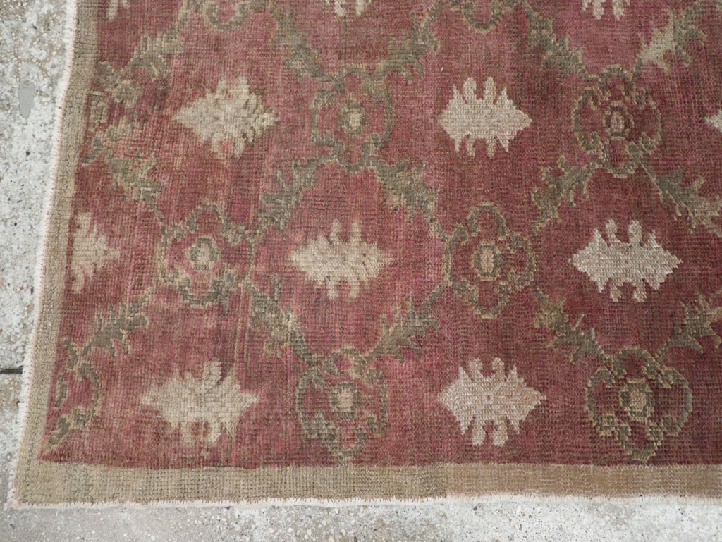 Vintage Turkish Anatolian Throw Rug, No.18618 - Staging