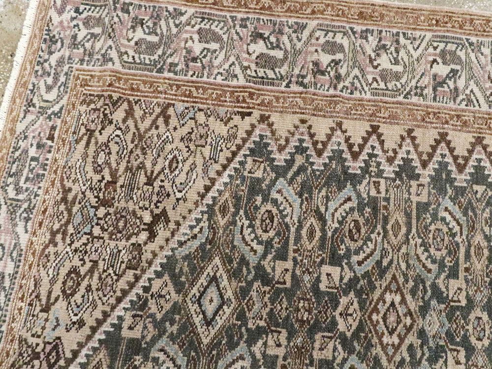 Vintage Persian Malayer Carpet, No.18637 - Staging