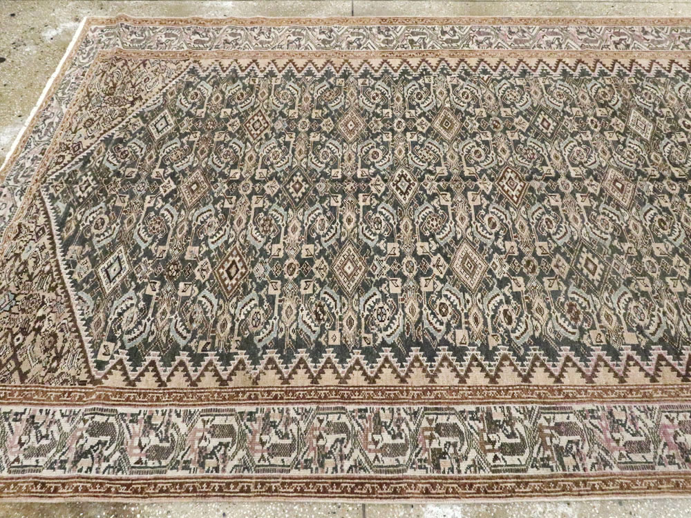 Vintage Persian Malayer Carpet, No.18637 - Staging