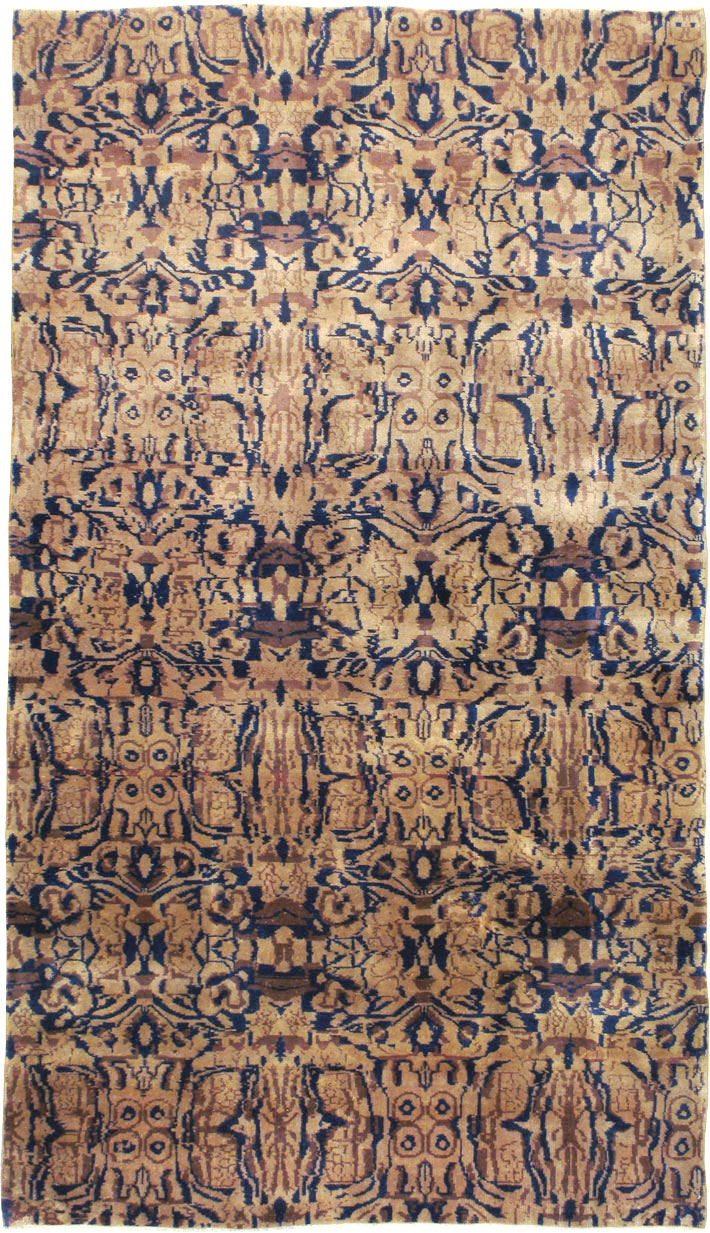 Vintage Indian Lahore Carpet, No.18650 - Staging