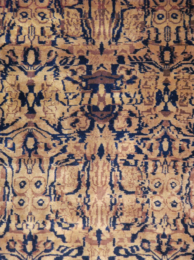 Vintage Indian Lahore Carpet, No.18650 - Staging