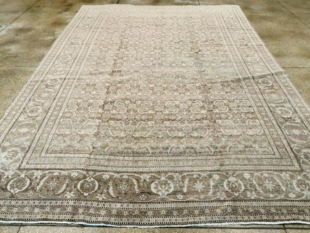 Antique Persian Tabriz Carpet, No.18662 - Staging