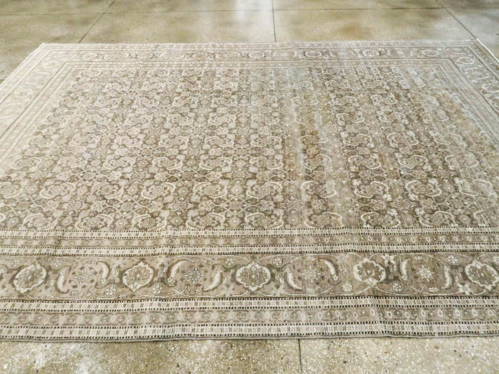 Antique Persian Tabriz Carpet, No.18662 - Staging