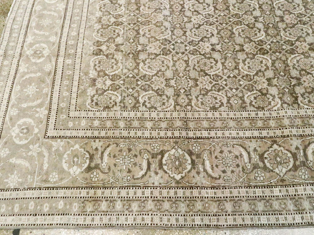Antique Persian Tabriz Carpet, No.18662 - Staging