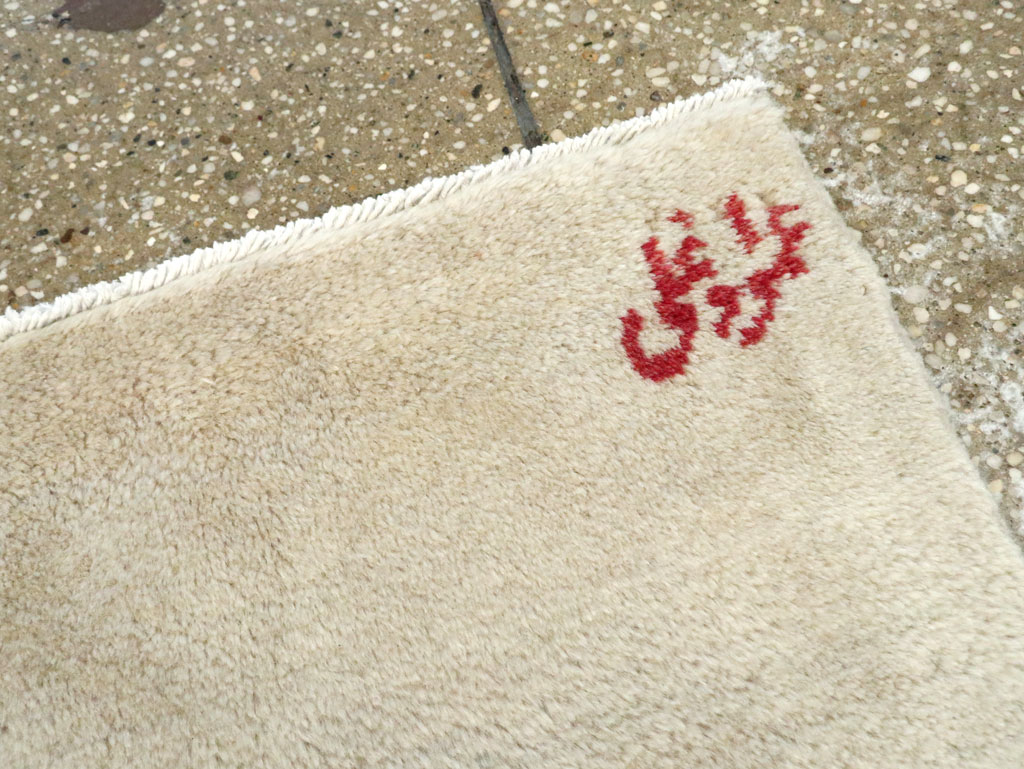 Vintage Persian Mashad Deco Style Rug (Pair: 1 of 2), No.18666 - Staging