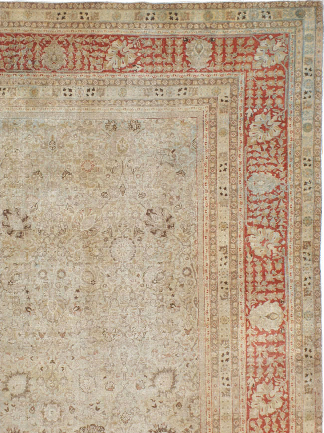 Antique Persian Tabriz Carpet, No.18669 - Staging