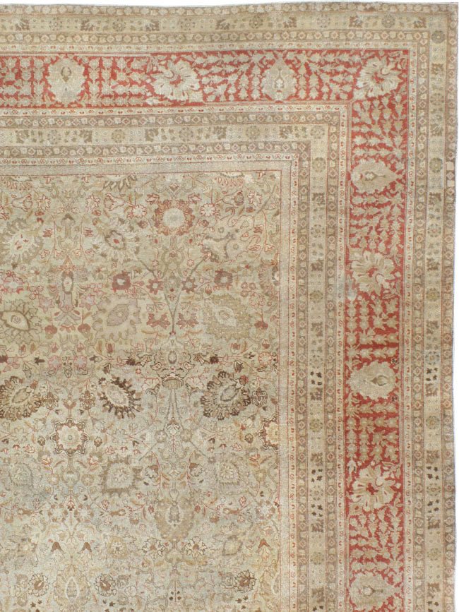 Antique Persian Tabriz Carpet, No.18669 - Staging