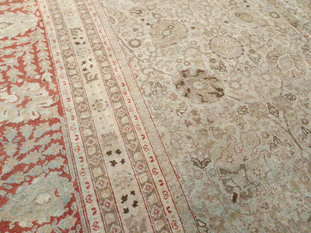 Antique Persian Tabriz Carpet, No.18669 - Staging
