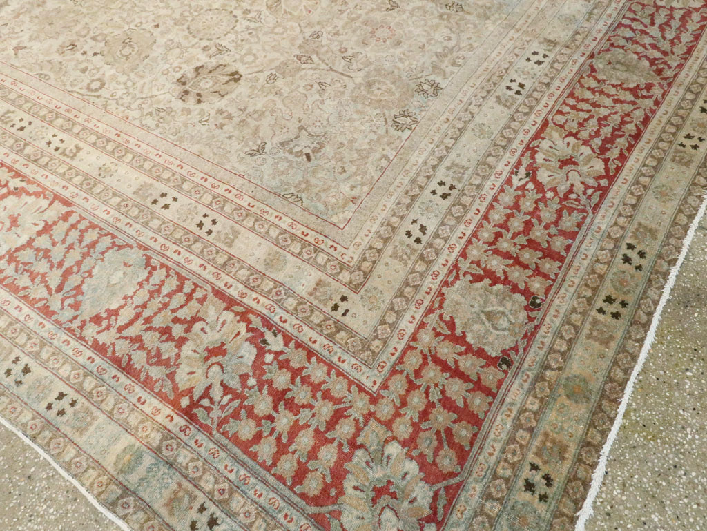 Antique Persian Tabriz Carpet, No.18669 - Staging