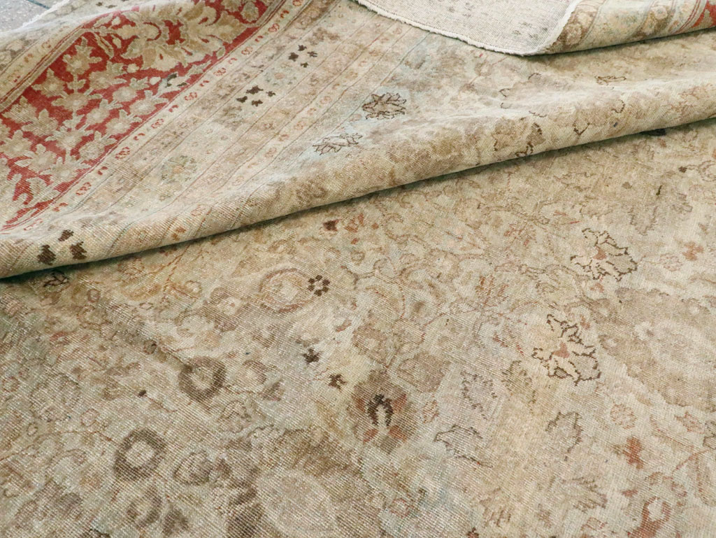 Antique Persian Tabriz Carpet, No.18669 - Staging