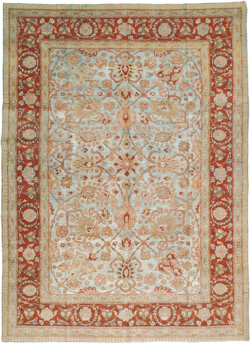 Antique Persian Tabriz Carpet, No.18670 - Staging