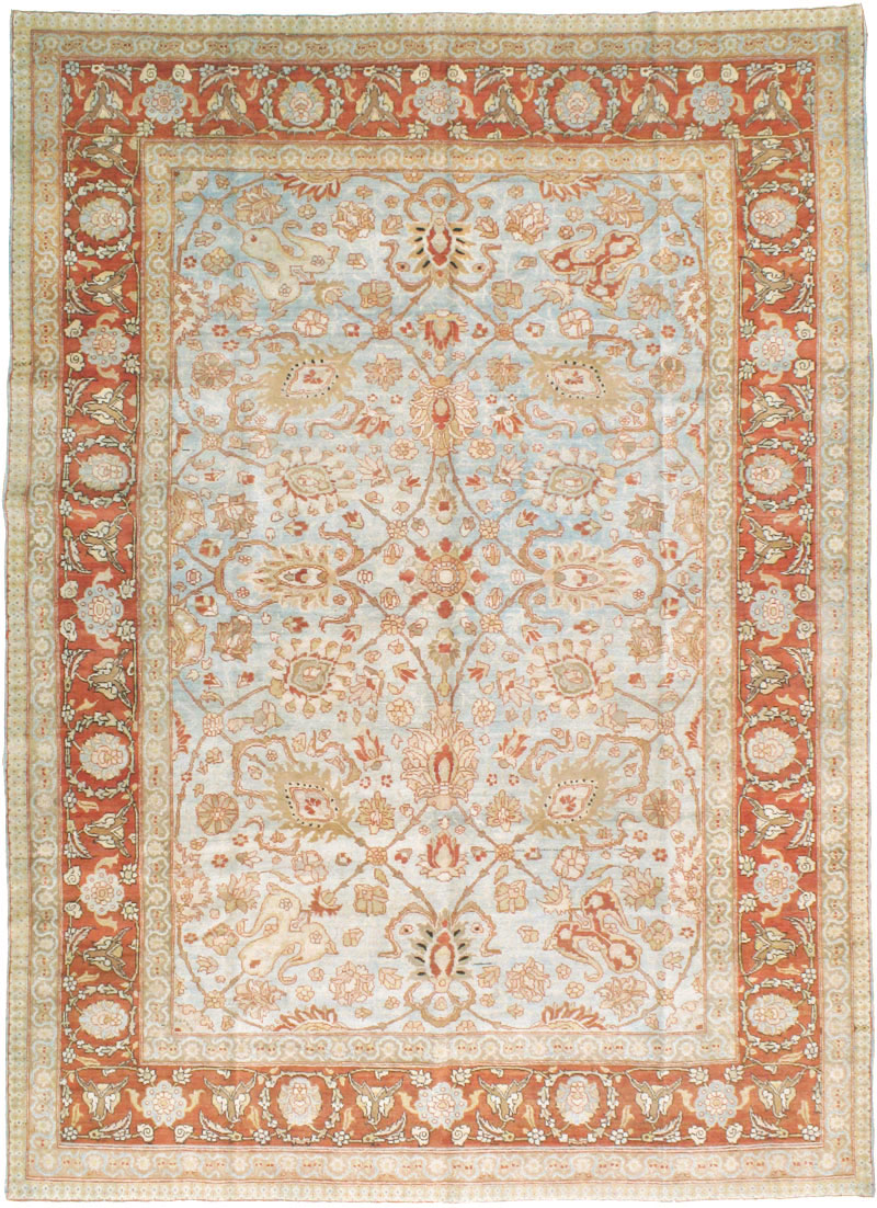 Antique Persian Tabriz Carpet, No.18670 - Staging