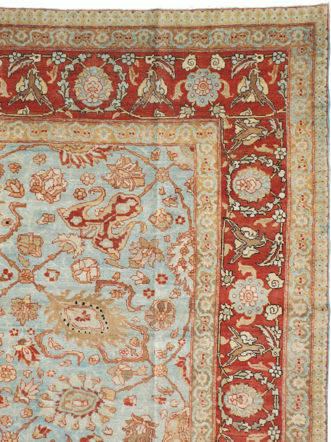Antique Persian Tabriz Carpet, No.18670 - Staging