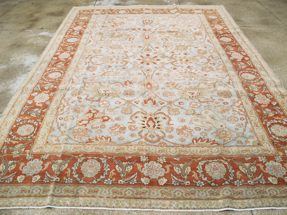 Antique Persian Tabriz Carpet, No.18670 - Staging