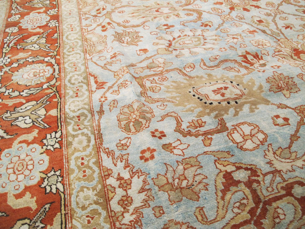 Antique Persian Tabriz Carpet, No.18670 - Staging