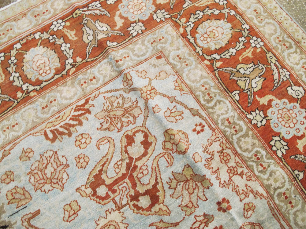 Antique Persian Tabriz Carpet, No.18670 - Staging