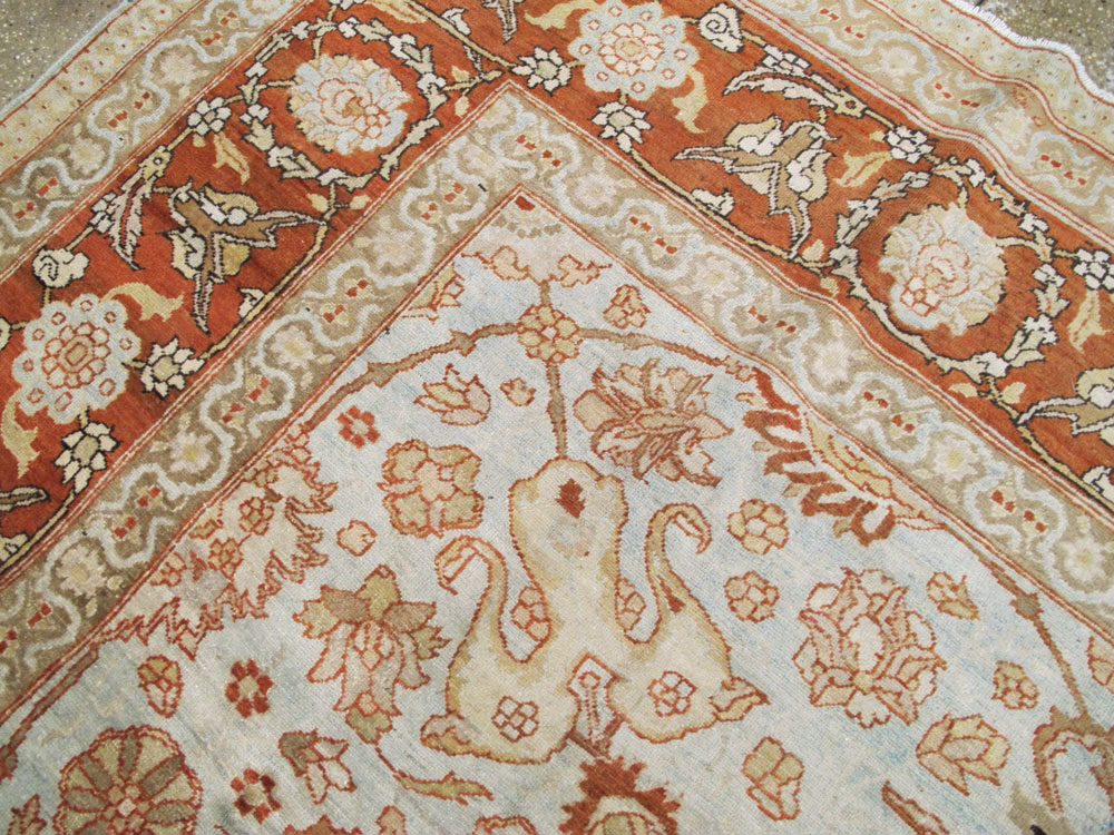 Antique Persian Tabriz Carpet, No.18670 - Staging