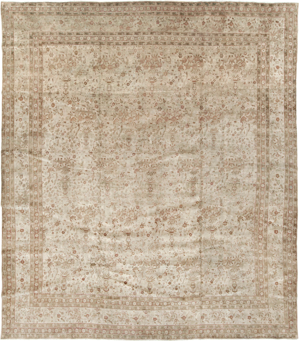 Antique Persian Lavar Kerman Carpet, No.18672 - Staging