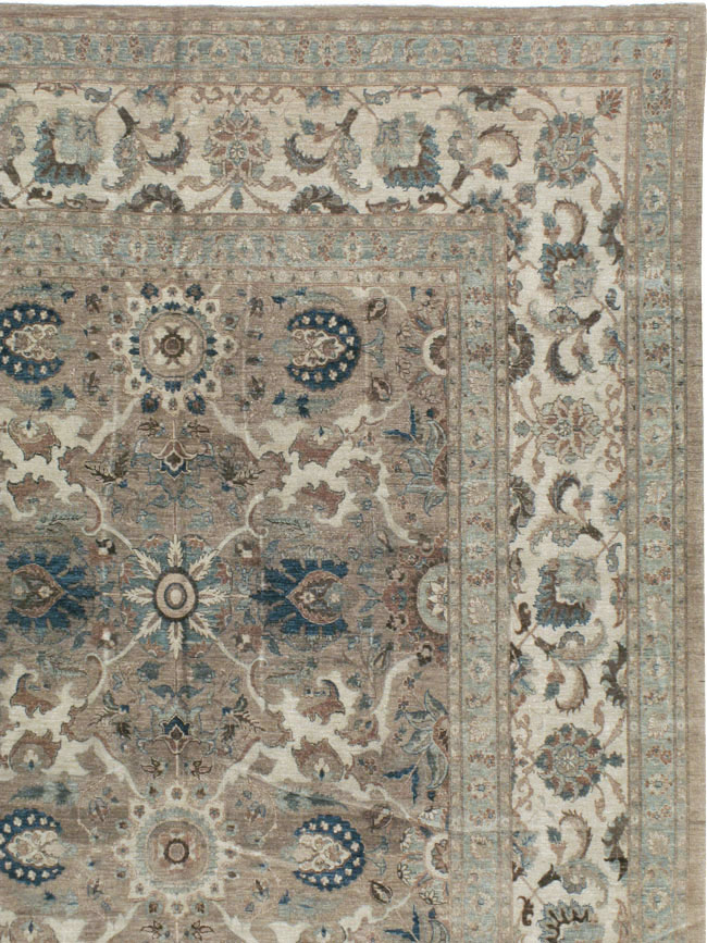 Antique Persian Tabriz Carpet, No.18680 - Staging