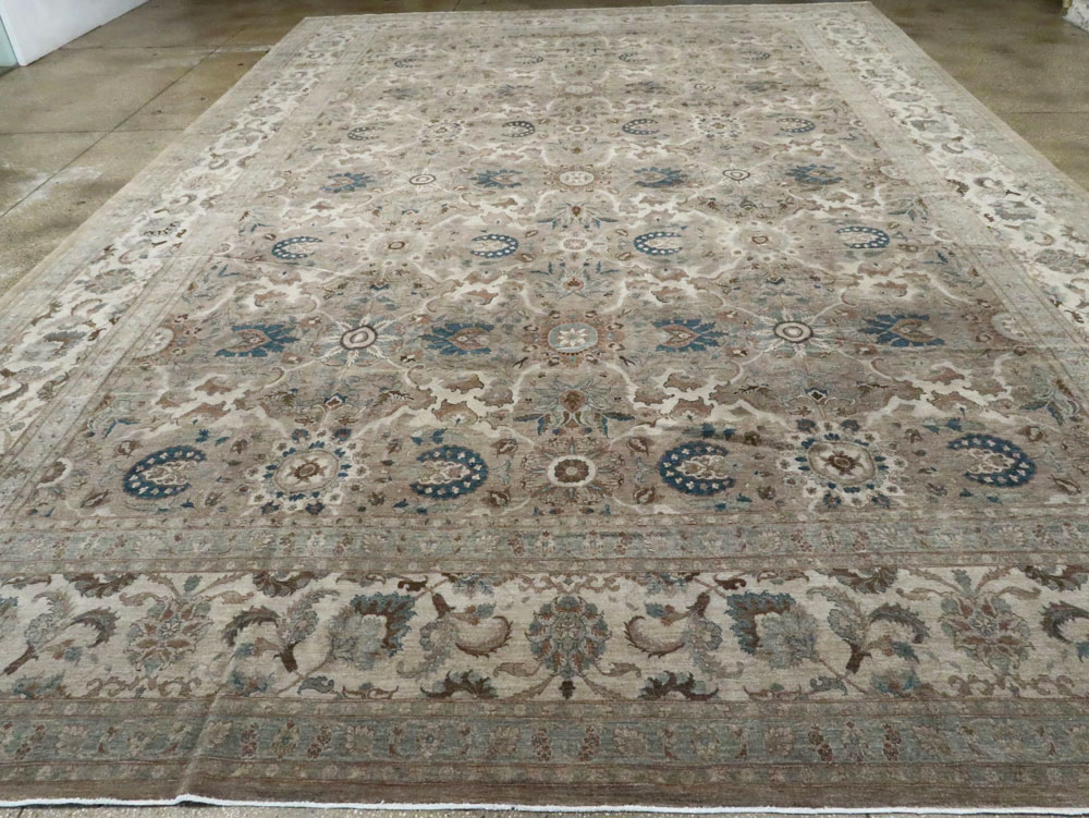 Antique Persian Tabriz Carpet, No.18680 - Staging