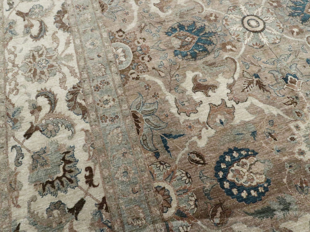 Antique Persian Tabriz Carpet, No.18680 - Staging